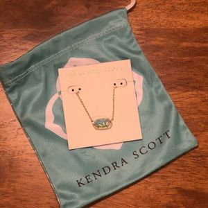 Elisa Pendant Necklace In Aqua Kyocera Opal